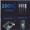 100W Szuper gyors 3 in 1 LED kijelzős mobiltelefon töltőkábel