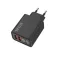 120W 4 portos fekete Type-C és 3.0 USB fali hálózati gyorstöltő
