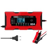 12V 10A zselés/LifePo4 intelligens inpulzus javító akkumulátor töltő