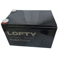   LOFTY 6-DZM-12 12V 18Ah 216Wh Lítium vasfoszfát LIFEPO4 elektromos kerékpár akkumulátor