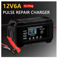 12V 6A Intelligens impulzus javító akkumulátor töltő