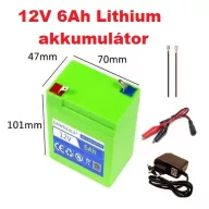 12V 6Ah Lithium akkumulátor