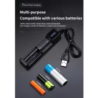 14500/16340/18650 3,7V Li-ion akkumulátor töltő