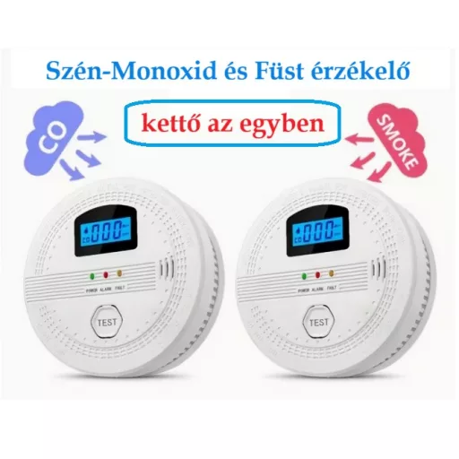 Szén-monoxid és Füstérzékelő riasztó