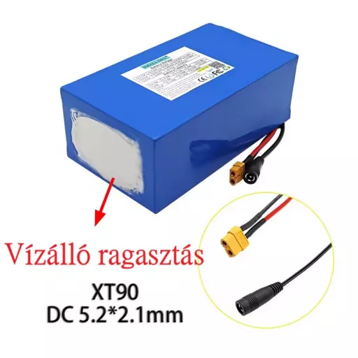 36V 13Ah Litium ion akkumulátor elektromos kerékpár