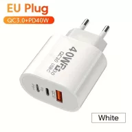40W USB-C Type C USB 3 portos gyorstöltő
