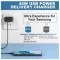 Mobiltelefonhoz fekete 45W-os USB-C-s gyorstöltő
