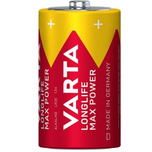 VARTA LONGLIFE MAX POWER GÓLIÁT/ D/ LR20 ELEM BL2 (DB) - 4720