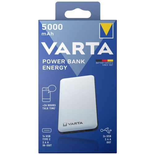 VARTA Portable Power Bank Energy 5000mAh töltő - 57975 