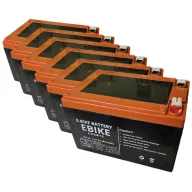   EBIKE 6-DZM-12 72V 14Ah TC14-12 csúszósarus elektromos kerékpár akkumulátor
