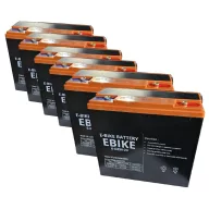   EBIKE 6-DZM-20 72V 22Ah TC22-12 elektromos kerékpár akkumulátor