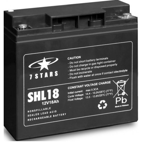 7 Stars SHL18-12 12V 18Ah szünetmentes UPS akkumulátor