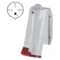  SCAME ipari falon kívüli aljzat 4p 16a/400v IP44 A6210