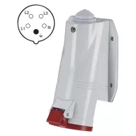  SCAME ipari falon kívüli aljzat 5p 16a/400v IP44 A6211