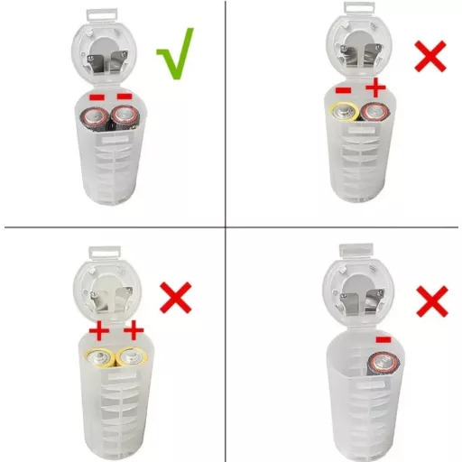 Elem adapter 2x AA-D ceruza-góliát elem átalakító