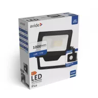 Avide LED Reflektor SMD 10W hideg fehér 6400K PIR