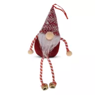 Artezan Karácsonyi Gnóm 21cm Piros-Fehér Csengővel