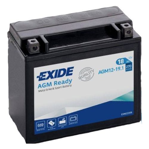 Exide AGM 12-19.1( YTX20HL-BS, YTX20H-BS) 12V 18Ah gondozásmentes AGM (zselés) motor akkumulátor