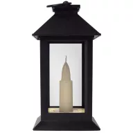 Entac LED Gyertyás Lámpa Fekete 17cm