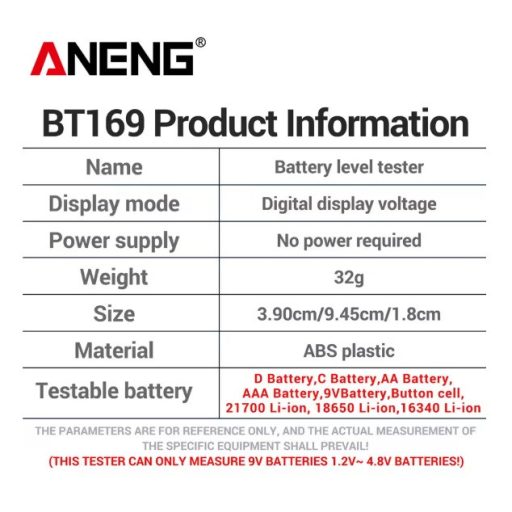 Univerzális digitális kijelzésű elemteszter