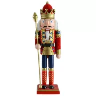 Artezan Fa Diótörő Koronával 30cm 1db/doboz