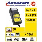    Tecmate Accumate 6-12V/1,2A/4-75Ah/STD/GEL/AGM automata töltő