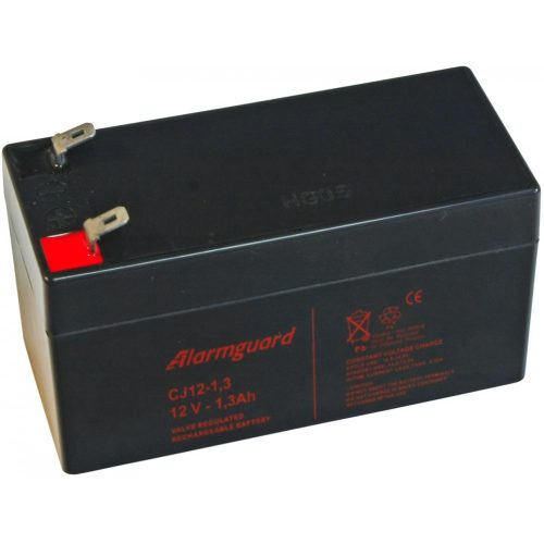 Alarmguard CJ12-1.3 12V 1,3Ah zselés akkumulátor