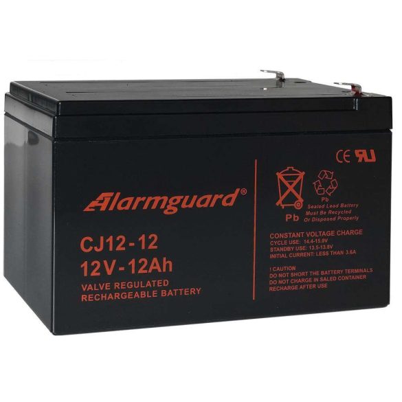 Alarmguard CJ12-12 12V 12Ah zselés akkumulátor