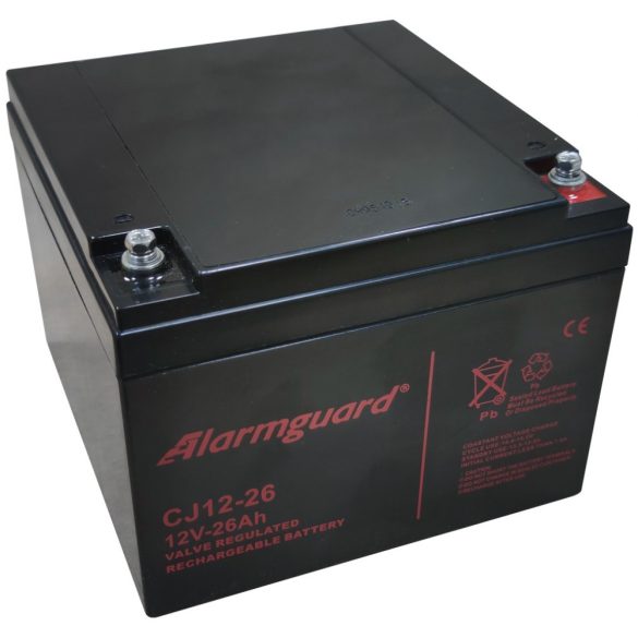 Alarmguard CJ12-26 12V 26Ah zselés akkumulátor