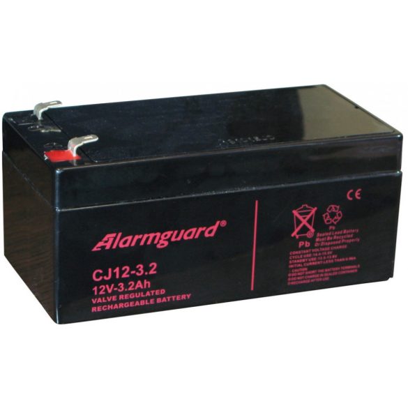Alarmguard CJ12-3.2 12V 3,2Ah zselés akkumulátor