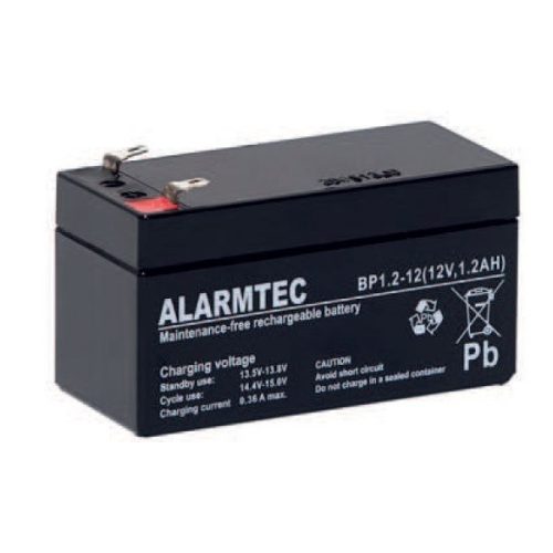 Alarmtec BP1.2-12 12V 1,2Ah zárt ólomsavas akkumulátor