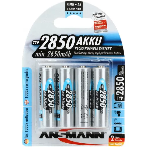 Ansmann 2850mAh HR6/4BP NiMh ceruza akkumulátor AA újratölthető elem