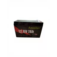   Anvolan 12,8V 7Ah 89,6Wh Lítium vasfoszfát LIFEPO4 akkumulátor