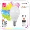 Avide Smart 4,9W (40W) E14 RGB+W WIFI+BLE APP Control 2700-6500K ASMG14RGBW-4.9W-WIBLE G45/P45 LED kisgömb izzó