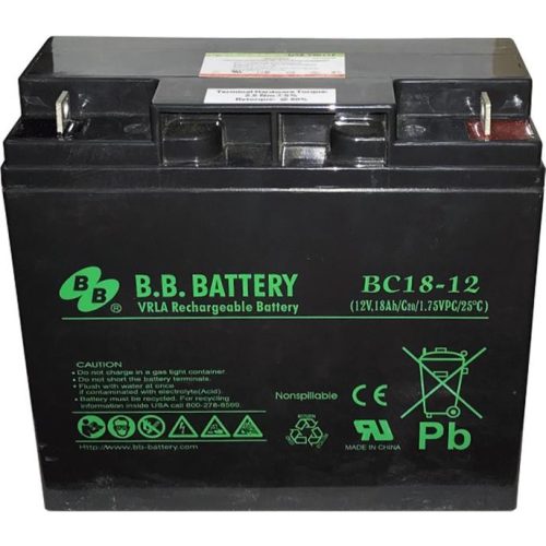 B.B.Battery BC18-12 12V 18Ah gondozásmentes akkumulátor