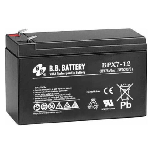 B.B.Battery 12V 7Ah BPX7-12 T1 gondozás mentes AGM akkumulátor