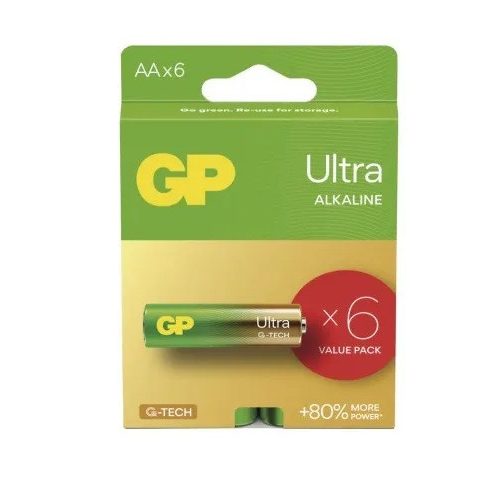 GP Ultra Alkáli elem AA 6 db B0221V