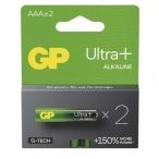 GP Ultra Plus Alkáli elem AAA 2db B03112