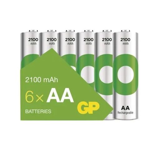 GP ReCyko NiMH Akkumulátor HR6 (AA) 2100mAh 6db B2521V