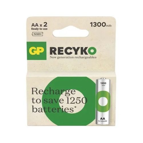 GP ReCyko NiMH Akkumulátor HR6 (AA) 1300mAh 2db B25232