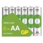 GP ReCyko NiMH Akkumulátor HR6 (AA) 2600mAh 6db B2527V