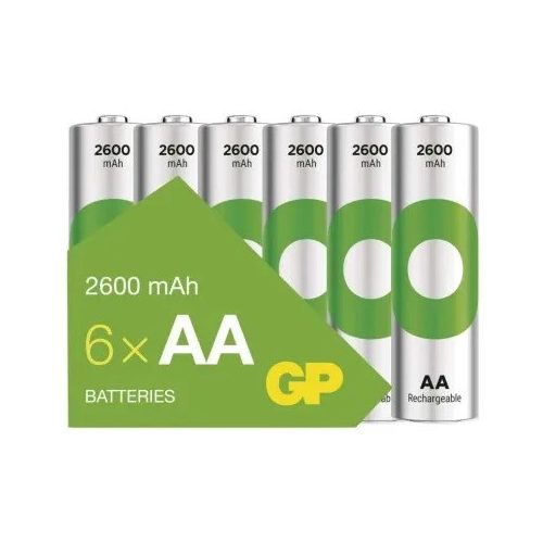 GP ReCyko NiMH Akkumulátor HR6 (AA) 2600mAh 6db B2527V