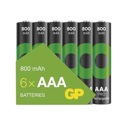 GP ReCyko Pro NiMH Akkumulátor HR03 (AAA) 6db B2618V