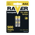 RAVER SOLAR NiMH akkumulátor HR03 (AAA) 2db/bliszter B7414