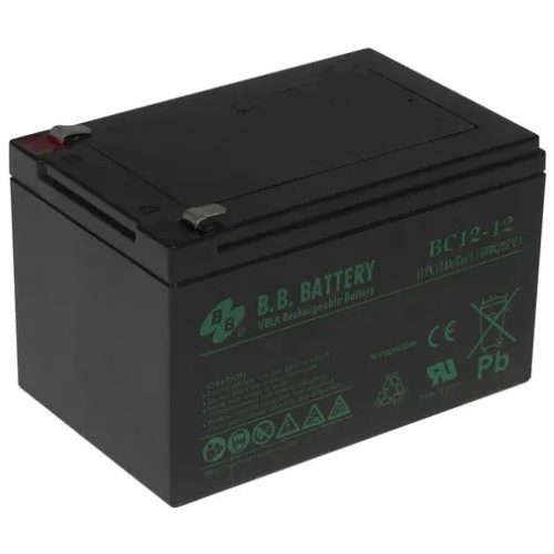 BB Battery BC12-12 12V 12Ah zárt ólomsavas akkumulátor