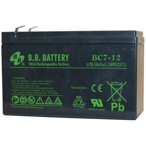 BB Battery BC7-12 T1 12V 7Ah gondozásmentes akkumulátor