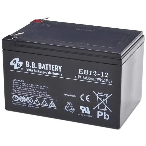 BB Battery EB 12-12 12V 12Ah ciklikus elektromos kerékpár akkumulátor