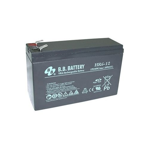 BB Battery HR6-12 F2 12V 6Ah gondozásmentes akkumulátor