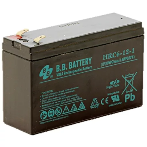 B.B.Battery 12V 6Ah HR6-12 F2 Highrate / Longlife zárt ólomsavas zselés akkumulátor