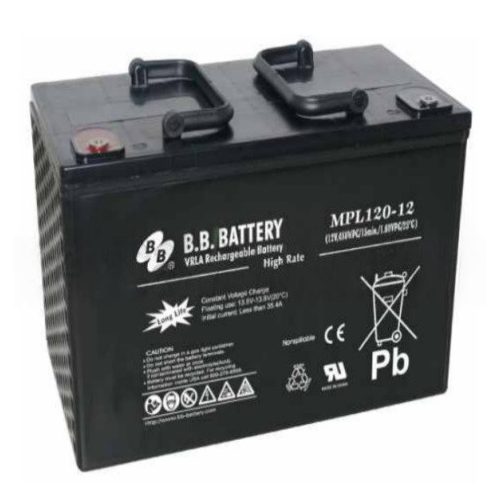 BB Battery MPL120-12 12V/120Ah HighRate Longlife gondozás mentes AGM akkumulátor